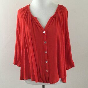 Show Me Your Mumu Red Blouse xs